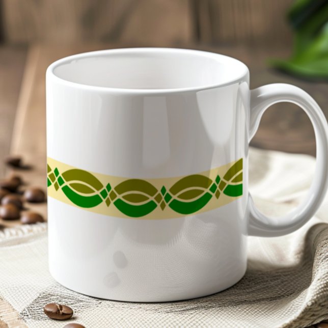 Mug Motif rétro minimaliste personnalisable (Créateur téléchargé)