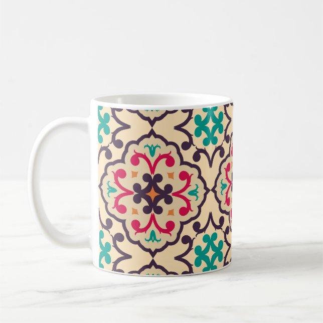 Mug Motif rétro : papier peint, design textile (Gauche)