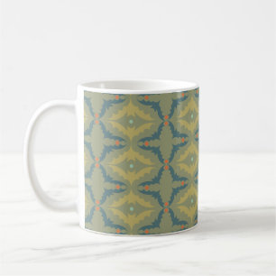 Mug Motif Rétro Vintage Verdâtre
