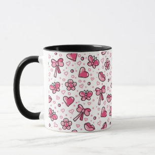Mug motif romantique