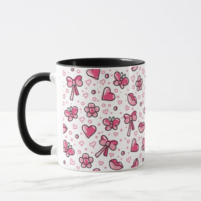 Mug motif romantique (Gauche)