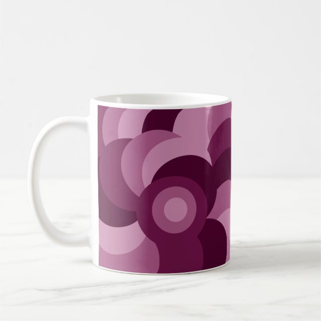 Mug motif rose et violet (Gauche)