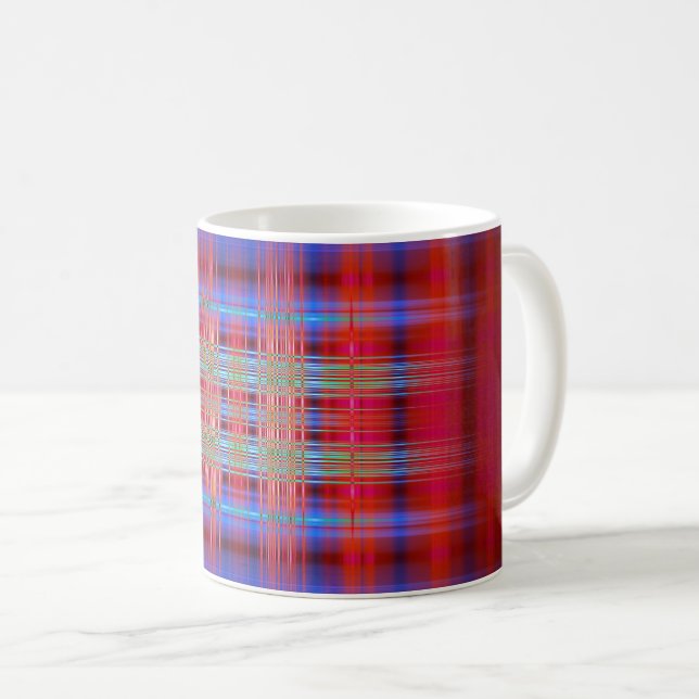 Mug Motif rouge et bleu (Devant droit)