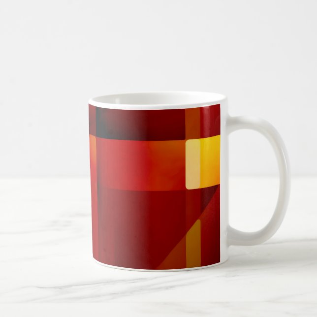 Mug Motif rouge et jaune (Droite)