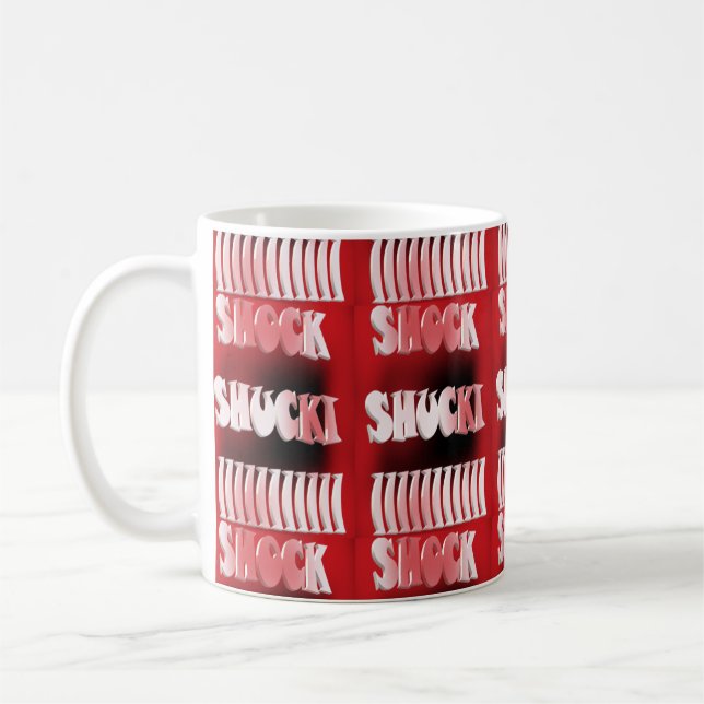 Mug Motif rouge et noir choquant (Gauche)