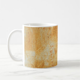 Mug motif rouillé et fond abstrait, vieilli, art, reto