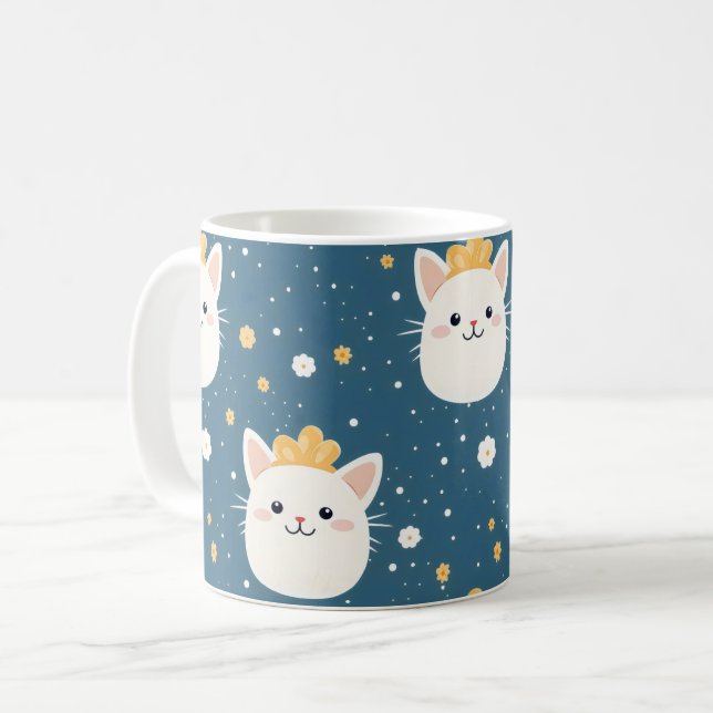 Mug Motif royal blanc (Devant gauche)