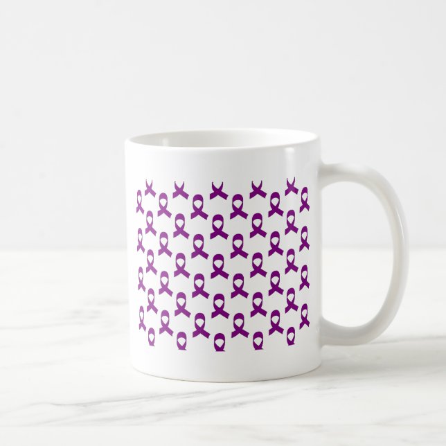 Mug Motif Ruban Violet (Droite)