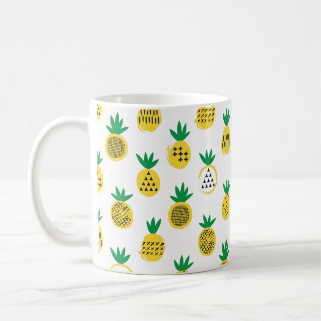 Mug Motif sans ananas. Design enfant.  (Gauche)