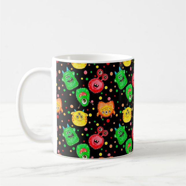 Mug Motif sans couture avec aquarelle peinte à la main (Gauche)