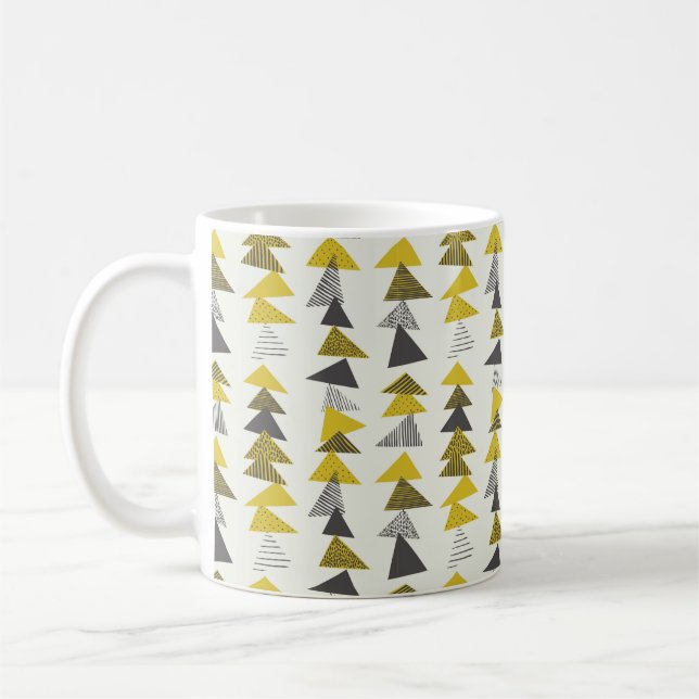 Mug Motif sans couture avec différents triangles en s  (Gauche)