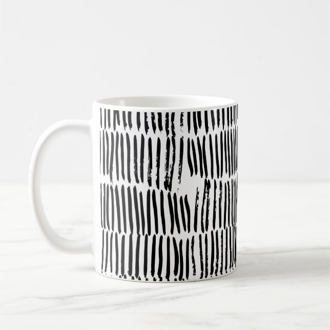 Mug Motif sans couture avec éléments verticaux dessiné (Gauche)