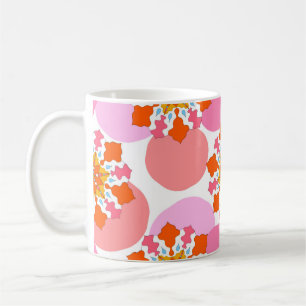 Mug Motif sans couture avec mandalas colorées. Briller