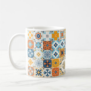 Mug Motif sans couture avec tuiles portugaises.