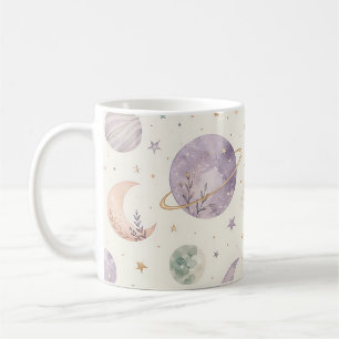 Mug Motif sans couture Bohème Aquarelle Espace & Planè