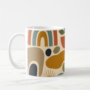 Mug Motif sans couture bohème arc-en-ciel et botanique
