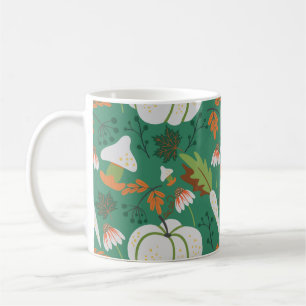 Mug Motif sans couture de citrouille avec des carottes
