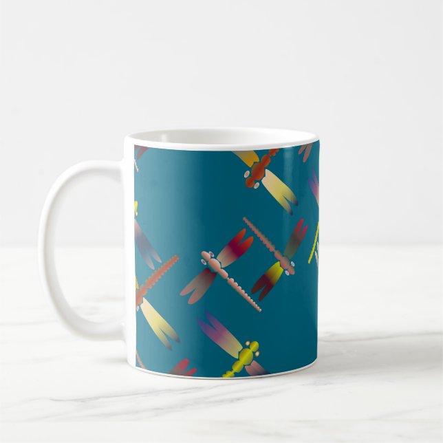 Mug Motif sans couture de couleur décorative avec glis (Gauche)