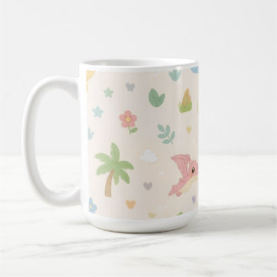 Mug Motif sans couture de dinosaure bébé mignon pastel