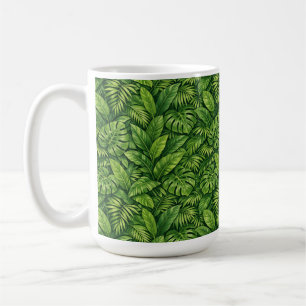 Mug Motif sans couture de feuilles tropicales modernes
