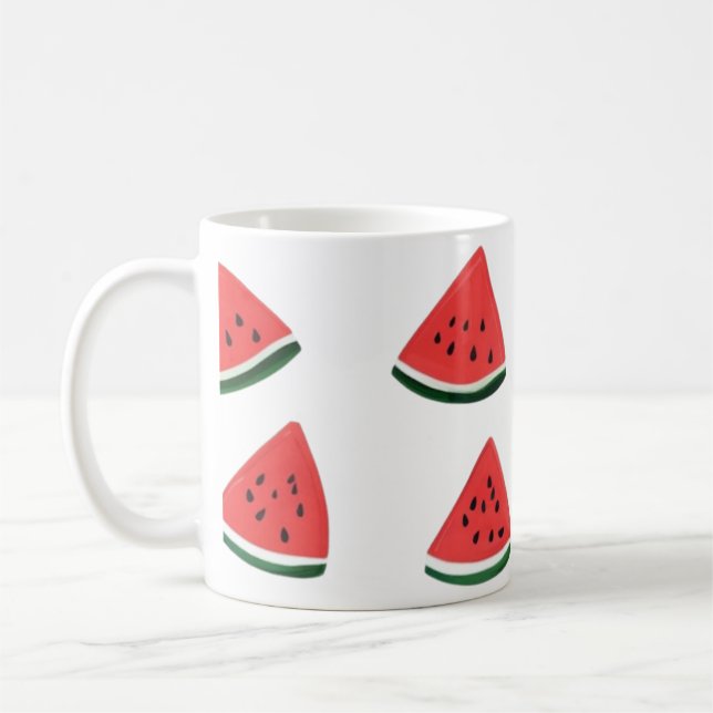Mug Motif sans couture de pastèque mignonne  (Gauche)