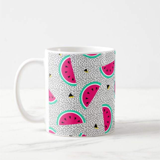 Mug Motif sans couture de pastèque. Style rétro géomét (Gauche)