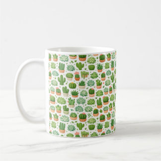 Mug Motif sans couture de plante succulente mignonne