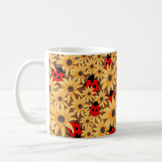 Mug Motif sans couture de Susan aux yeux noirs et cocc