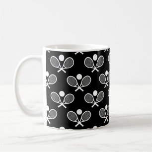 Mug Motif sans couture de tennis - Raquette et balle s