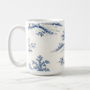 Mug Motif sans couture de toile de Jouy Campagne