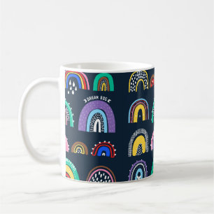 Mug Motif sans couture décorative avec fleur de fraise