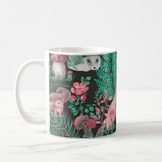 Mug Motif sans couture dessiné à la main avec aquarell (Gauche)