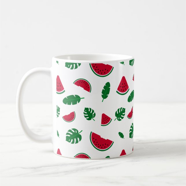 Mug Motif sans couture d'été tropical pastèque (Gauche)