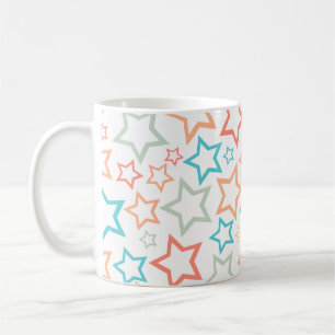 Mug Motif sans couture d'étoiles pastel rétro mignon