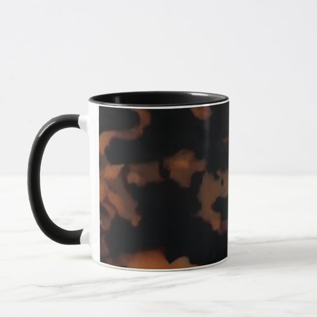 Mug Motif sans couture en écaille de tortue, écaille d (Gauche)