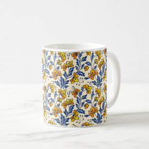 Mug Motif sans couture époustouflant de fleurs et de f