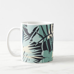 Mug Motif sans couture exotique avec plantes tropicaux