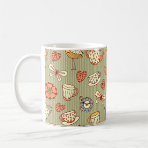 Mug Motif sans couture "fête du thé d'été"