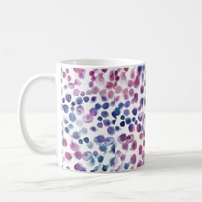 Mug motif sans couture pois Abstraits dans pastel col (Gauche)