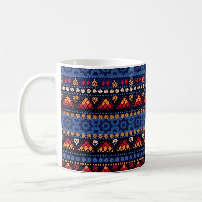 Mug Motif sans couture tribale. (Gauche)