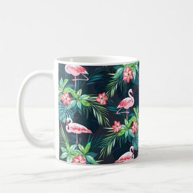 Mug Motif sans couture tropicale estivale avec bir fla (Gauche)