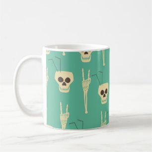 Mug Motif sans soucis pour la fête de l'enfer. Les crâ