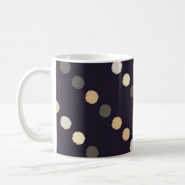 Mug Motif sans soudure à point Polka. La texture cribl (Gauche)