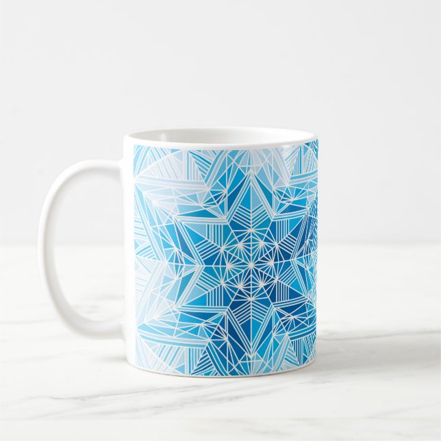 Mug Motif sans soudure Abstrait de flocons de neige ét (Gauche)