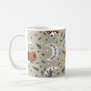 Mug motif sans soudure avec papillon bohème sur le mo