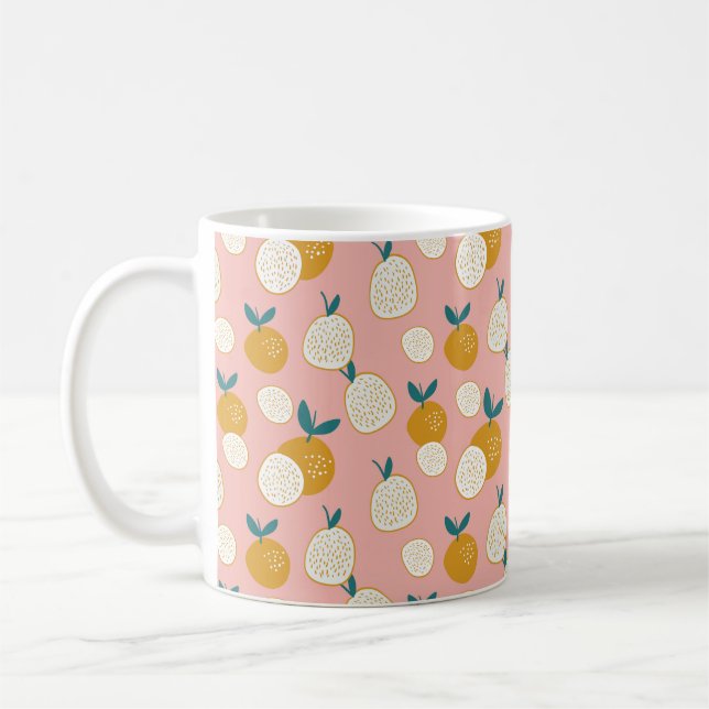 Mug motif sans soudure de fruits arrière - plan, motif (Gauche)