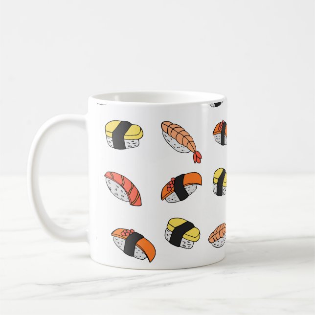 Mug motif sans soudure du Sushi (Gauche)
