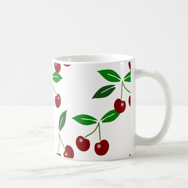 Mug Motif sans soudure pour cerise personnalisable (Droite)