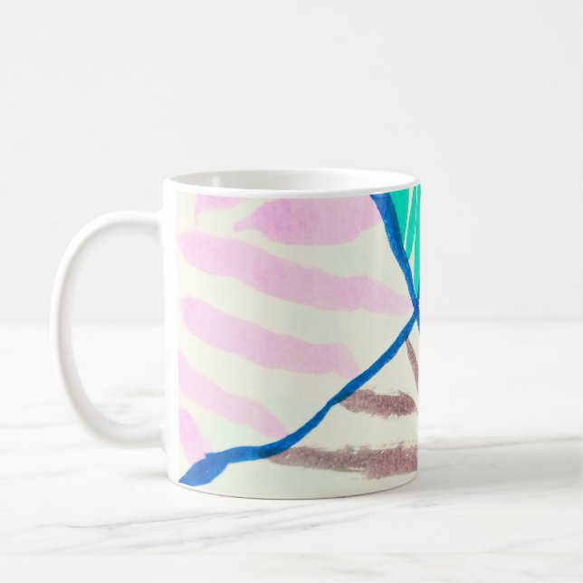 Mug motif sans soudure vintage avec éléments Halloween (Gauche)