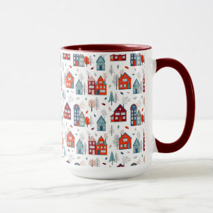 Mug Motif scandinave d'art populaire de Chambre